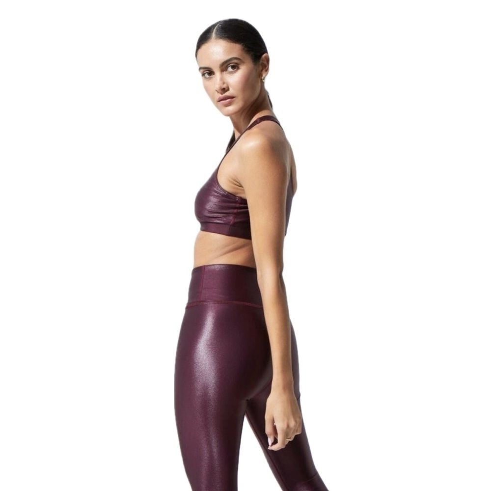 Noli Liquid Leggings in Wine Size Small